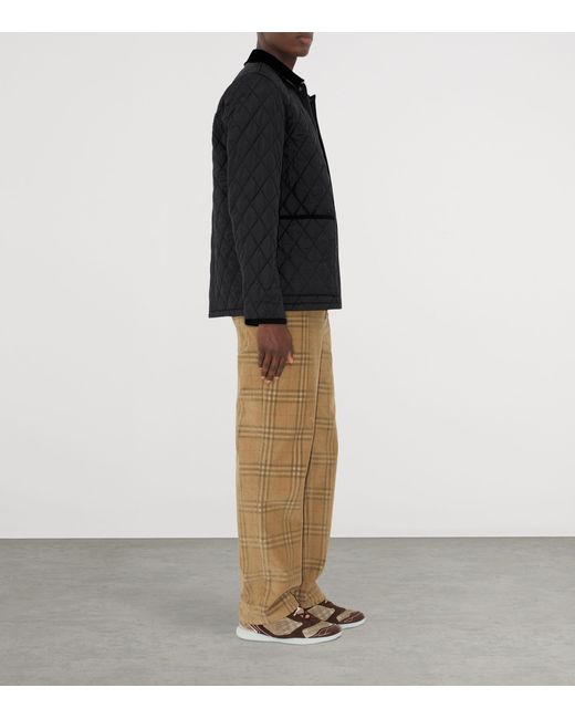 Burberry Black Quilted Barn Jacket for men