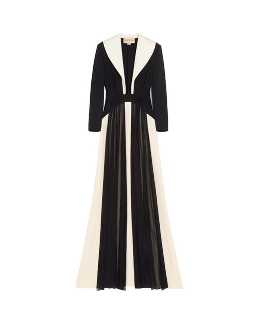 Valentino Black Silk Blazer Gown
