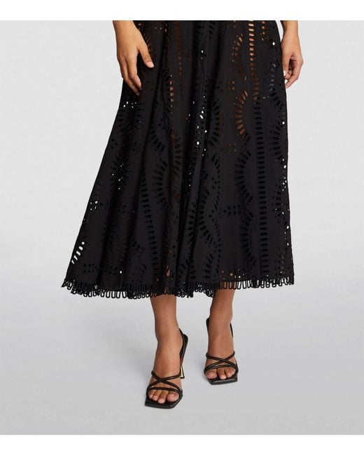 Charo Ruiz Lace Kelyk Duster Coat in Black Lyst UK