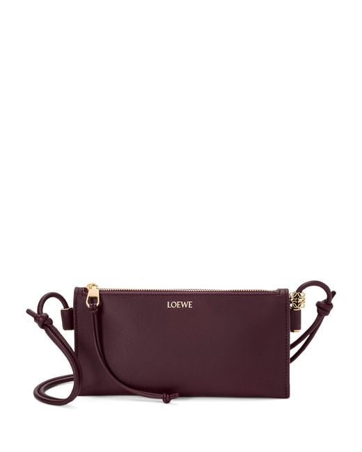 Loewe Purple Leather Joya Pouch