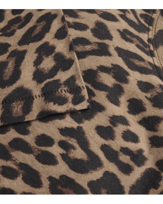 Anine Bing Brown Leopard Print Avi T-Shirt