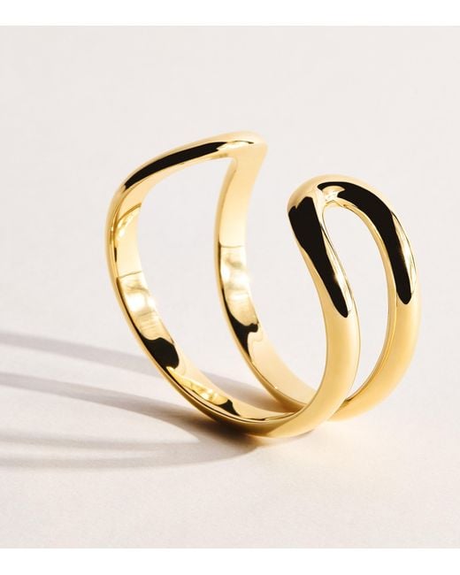LIE STUDIO Metallic Plated Maggie Cuff Bracelet
