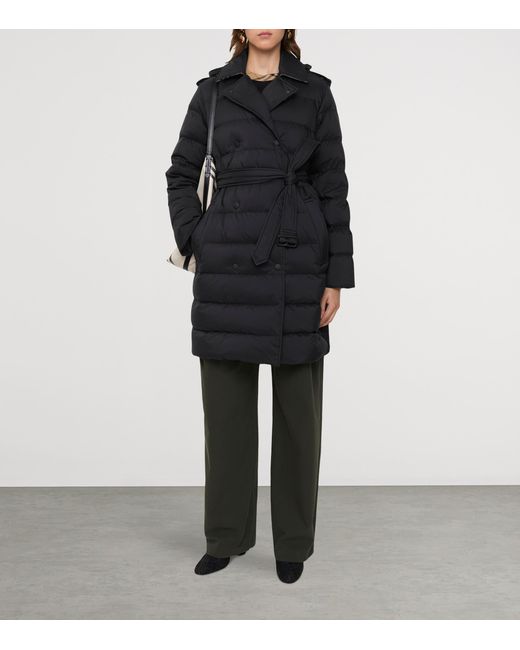 Burberry Black Hooded Puffer Coat