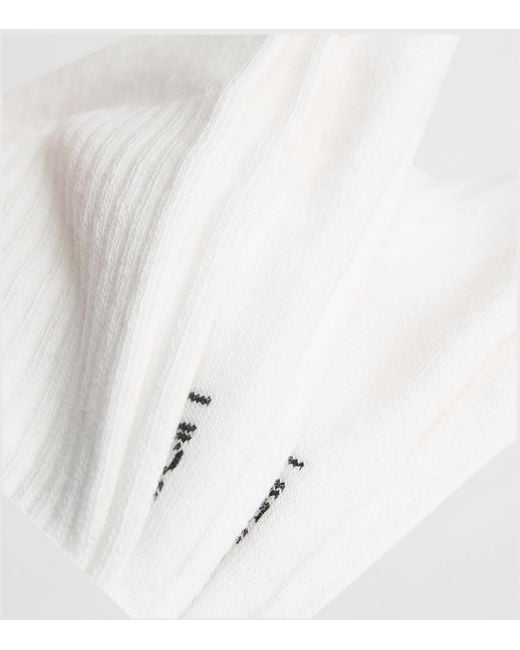 Calvin Klein White Ribbed Socks for men