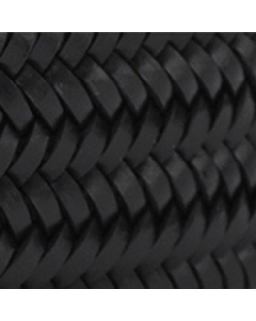 Ferragamo Black Leather Woven Gancini Belt for men