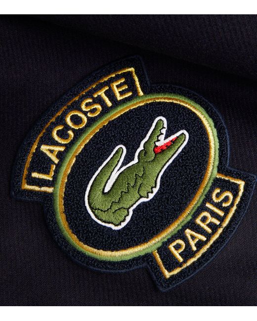 Lacoste Blue French Heritage Varsity Jacket for men