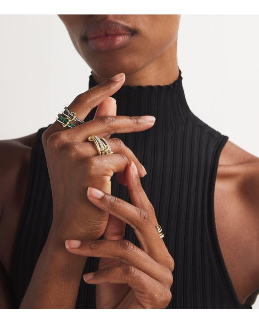 Spinelli Kilcollin Metallic Mixed And Diamond Halley Ring