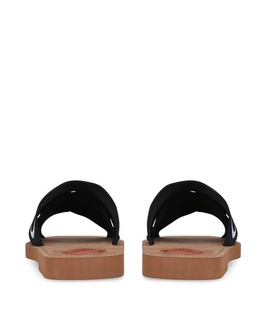 Chloé Black Woody Mules