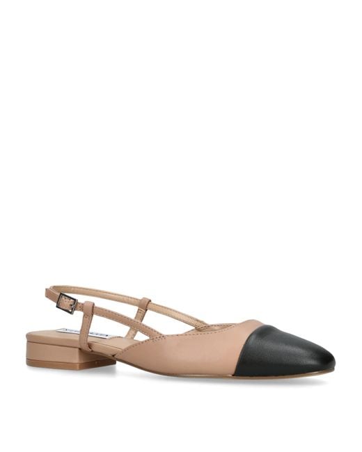 Steve Madden Natural Leather Belinda Slingback Flats