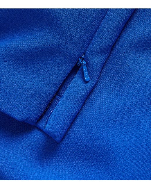 Safiyaa Blue Auria Crêpe Gown