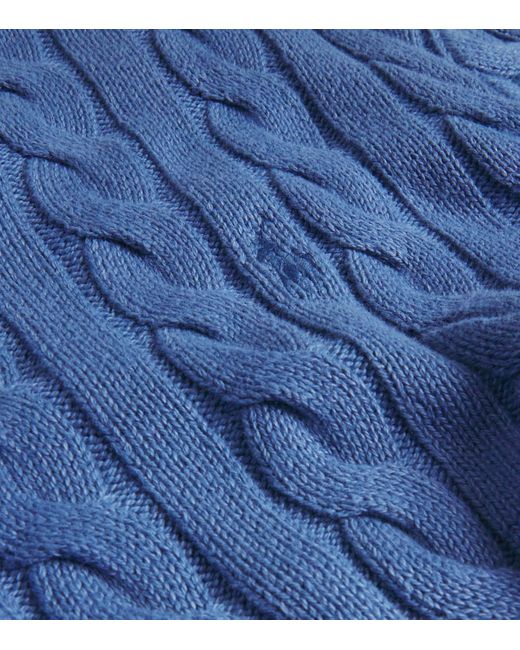 Polo Ralph Lauren Blue Cotton Crew-Neck Sweater for men