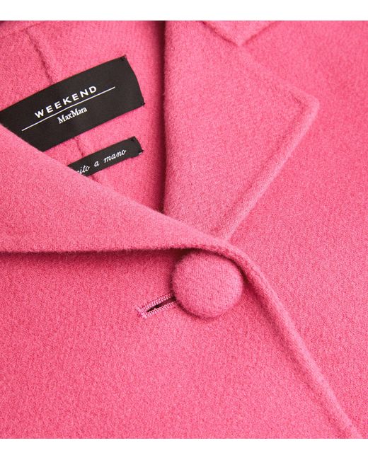 Weekend by Maxmara Pink Virgin Wool Panca Jacket