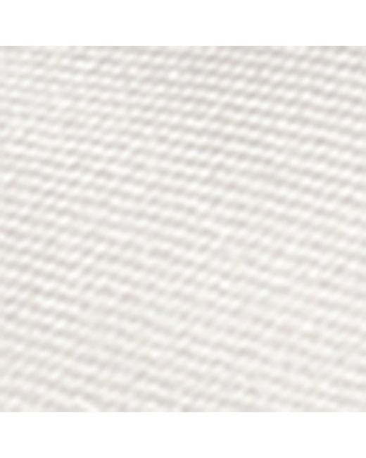 Giorgio Armani White Large Silk Pre-tied Bowtie for men