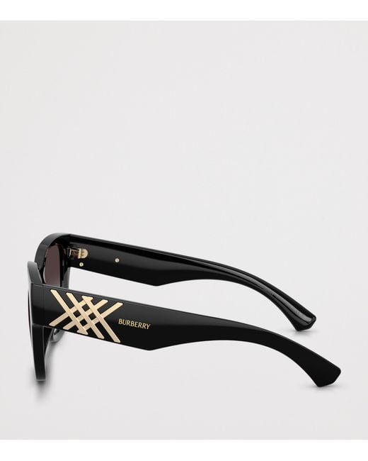 Burberry Black Injected Be4489U Square Sunglasses