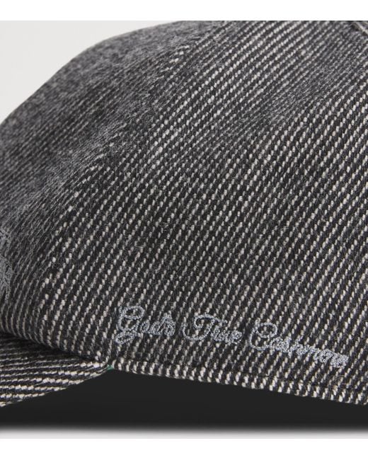 God's True Cashmere Gray X Joopiter Cashmere Tartan Joy Fincher Cap for men