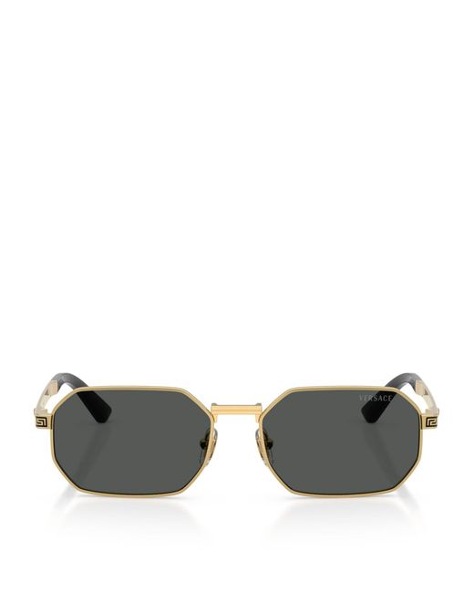 Versace Metallic Metal Ve2297 Rectangle Sunglasses for men