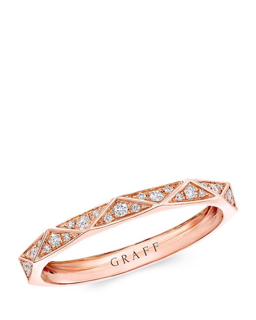 Graff Pink Rose Gold And Diamond Laurence Signature Band (2.3mm)