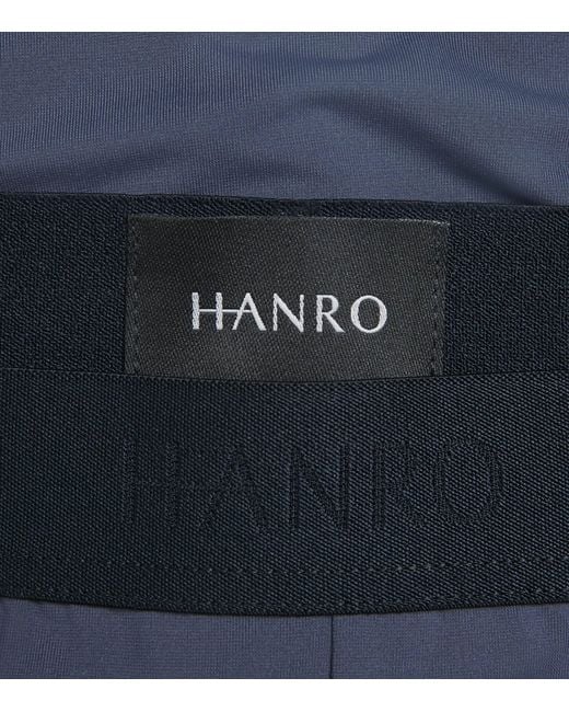 Hanro Blue Micro-Touch Shortleg Boxer Briefs for men