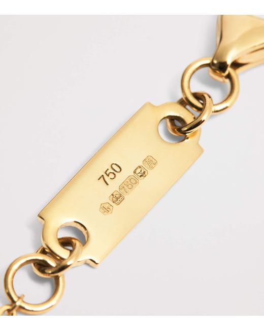 Harrods Metallic And Diamond Pendant Necklace