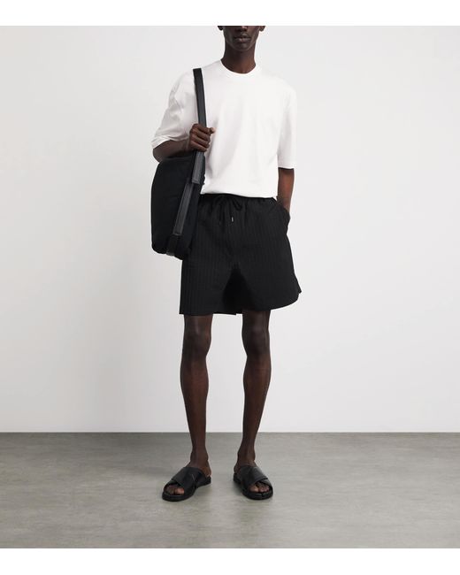 Studio Nicholson White Cotton Bric T-Shirt for men