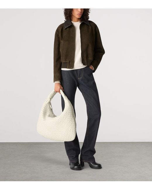 Bottega Veneta Natural Maxi Leather Veneta Shoulder Bag