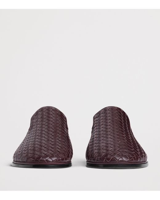 Bottega Veneta Brown Lambskin Sunday Loafers for men