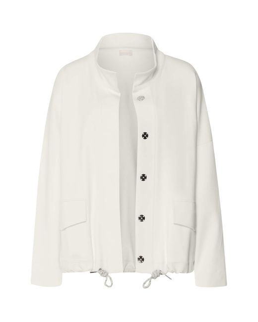 Hanro White Stretch-Cotton Easy Living Jacket