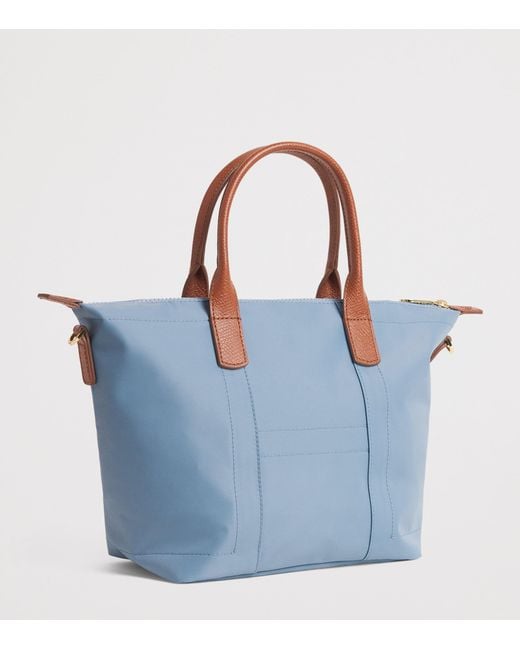 Harrods Blue Grab Nylon Tote Bag
