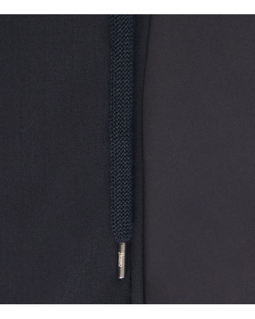 Herno Blue Reversible Bomber Jacket for men