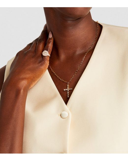 SHAY Metallic And Diamond Pavé New Modern Pinky Ring