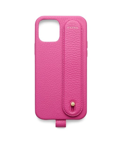 Chaos Pink Leather Hand Hug Iphone 12 Pro Case