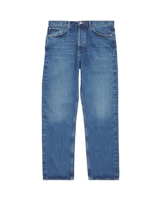 Agolde Blue 90's Straight Jeans for men