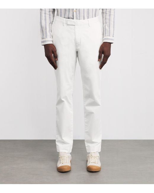 Polo Ralph Lauren White Stretch-Cotton Straight-Fit Chinos for men