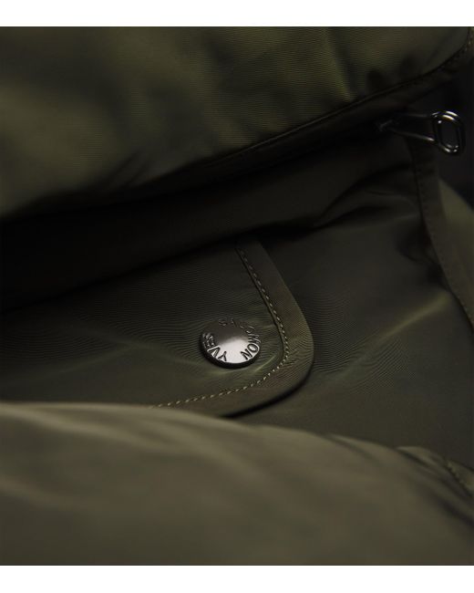 Yves Salomon Green Down-Mink Technical Puffer Jacket