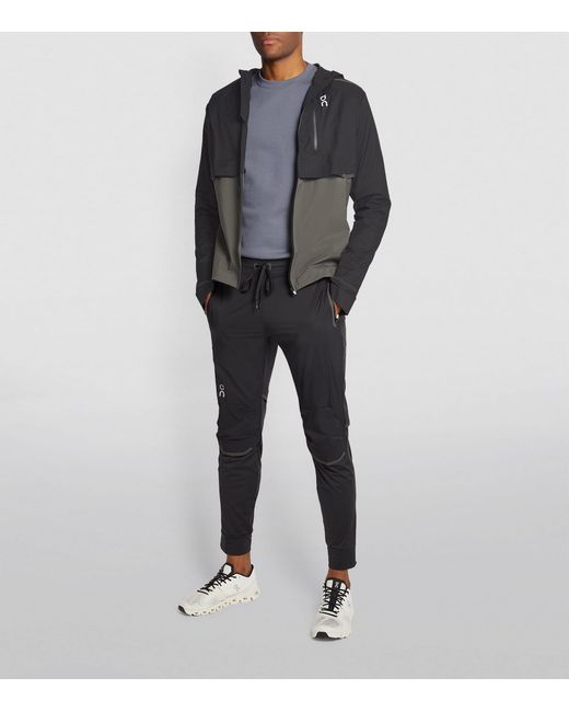 On Shoes Gray Technical Weather Jacket for men