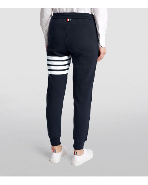 Thom Browne Blue 4-Bar Sweatpants