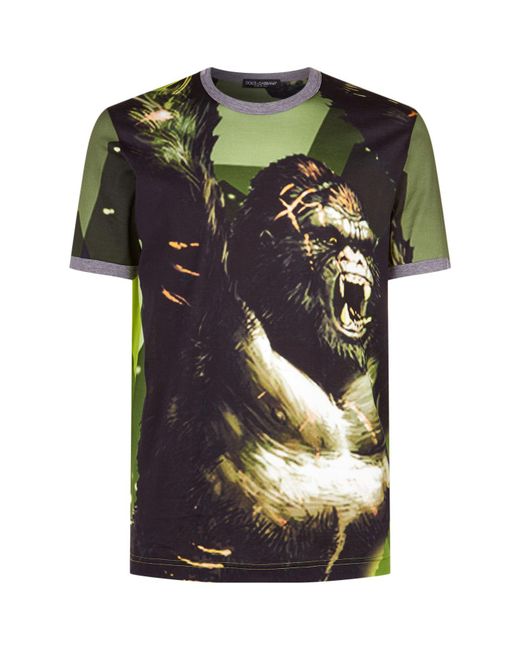 Dolce & Gabbana Multicolor King Kong T-shirt for men