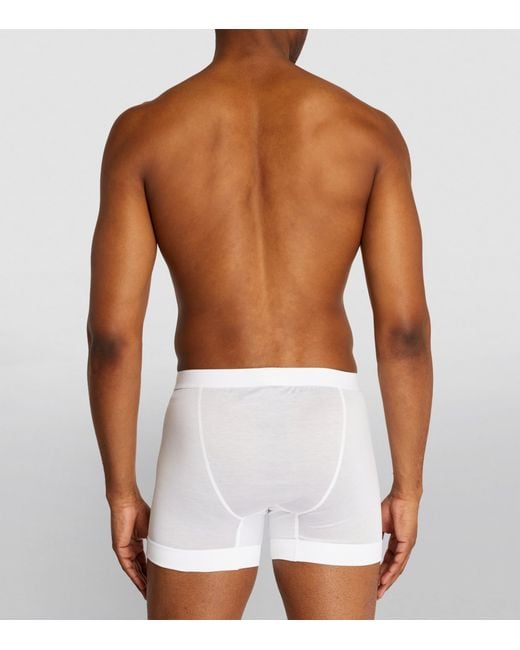 Zimmerli of Switzerland White 252 Royal Classic Boxer Briefs for men