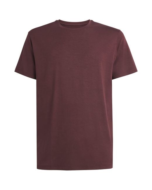 Derek Rose Purple Basel Lounge T-Shirt for men