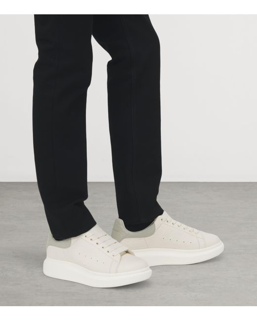McQueen White Leather Oversized Sneakers for men