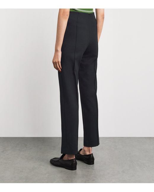 Sandro Black Belted Tapered Trousers
