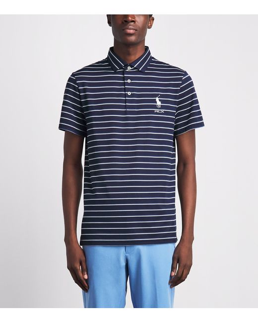 Ralph Lauren Blue Stripe Tour Polo Shirt for men