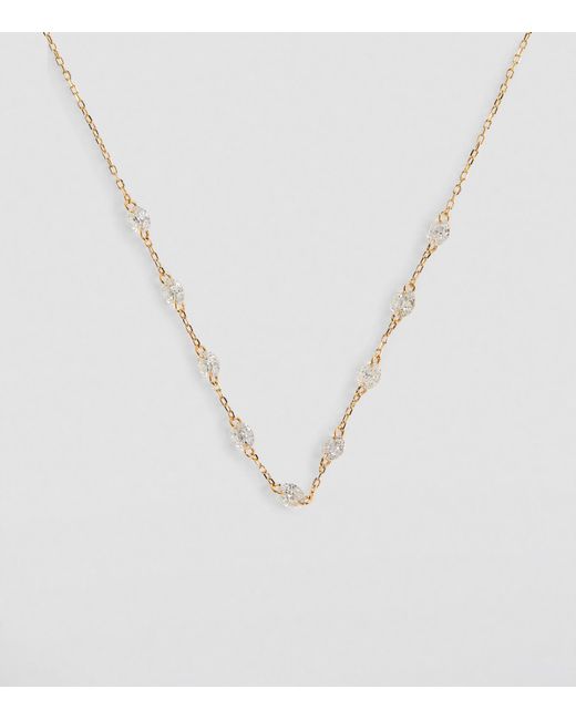 PERSÉE White And Diamond 9-Stone Danaé Necklace