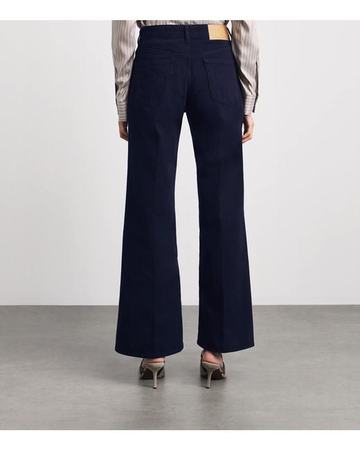 Blazé Milano Blue Clapotis Maline Wide-Leg Jeans