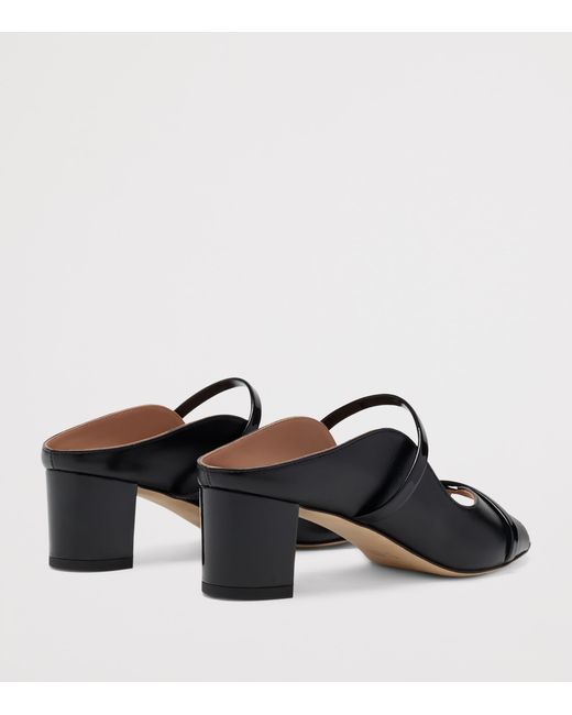 Malone Souliers Black Nappa Leather Norah Heeled Sandals 45