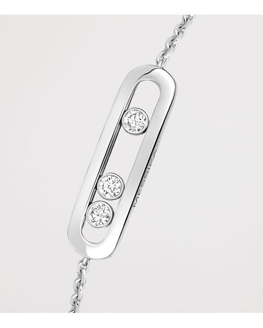 Messika White Baby Move Classique And Diamond Bracelet