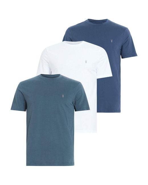 AllSaints Blue Cotton Brace T-shirts (pack Of 3) for men