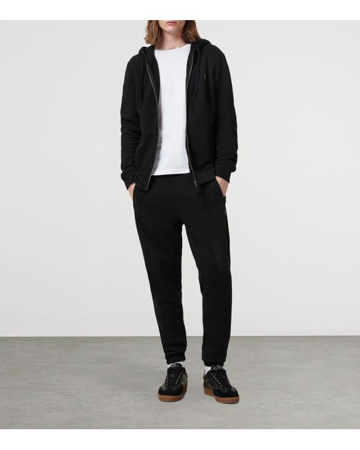 AllSaints Blue Raven Zip-Up Hoodie for men