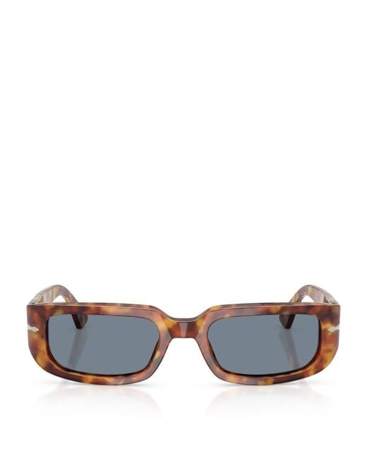 Persol Blue Tortoiseshell Mel Pillow Sunglasses