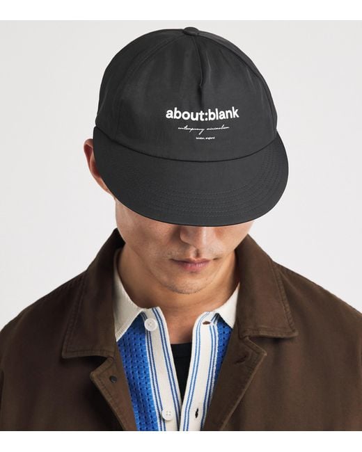 About Blank Black Logo Cap for men